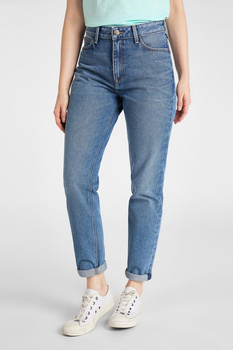 LEE MOM STRAIGHT DAMSKIE SPODNIE JEANSOWE L32IGAET 112107555