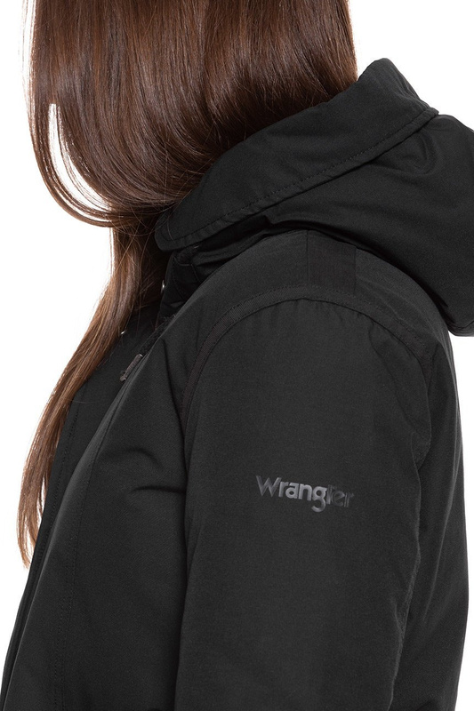 DAMSKA KURTKA ZIMOWA WRANGLER LONG PARKA BLACK W4N3V4100 112129163