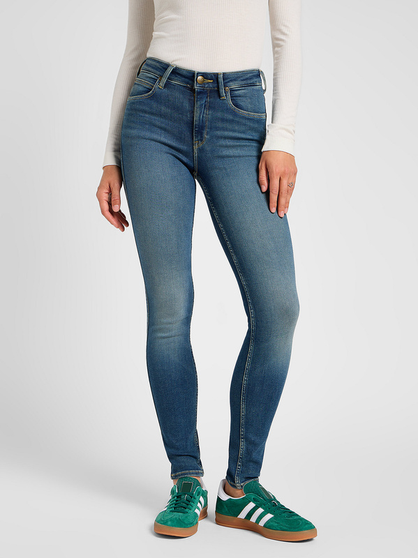 LEE DAMSKIE SPODNIE JEANSOWE LEE FOREVERFIT INDIGO TEA 112355539