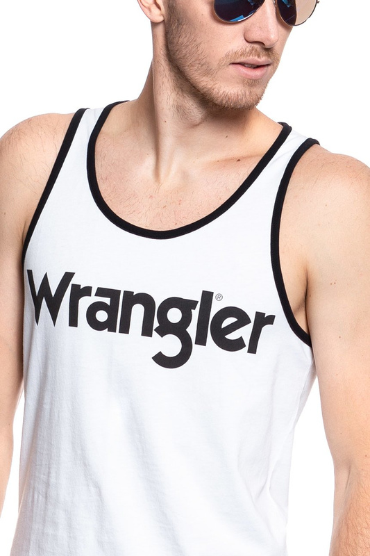 KOSZULKA WRANGLER RINGER TANK WHITE W7B64FQ12 112131523