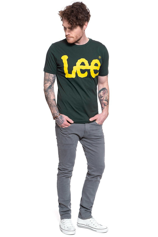 LEE T SHIRT LOGO TEE DK BOTTLE GREEN L62AAIBB 112114440