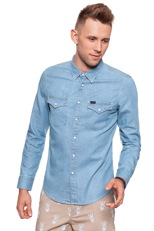 LEE LEE WESTERN SHIRT DELFT BLUE L644MGCO