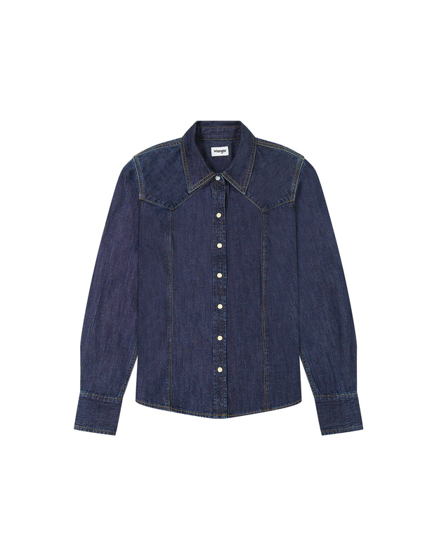 DAMSKA KOSZULA JEANSOWA WRANGLER EXAG YOKE SHIRT SADDLE 112362846
