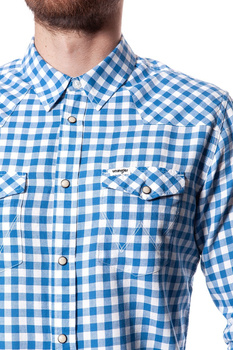 KOSZULA WRANGLER WESTERN SHIRT DEEP WATER W5983SZDF 112129901