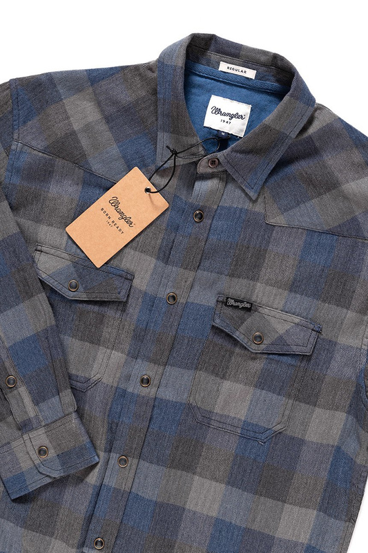 WRANGLER L/S WESTERN SHIRT PHANTOM W59289F16