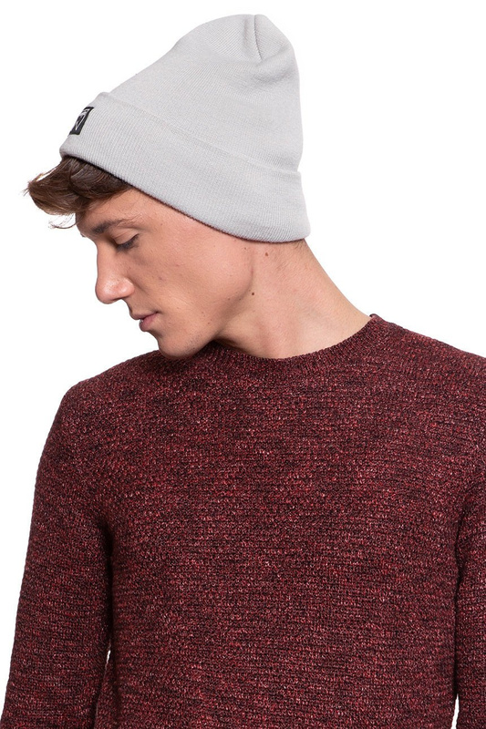 MĘSKA CZAPKA ZIMOWA WRANGLER BASIC BEANIE GLACIER GRAY W0U0UHM01 112125774