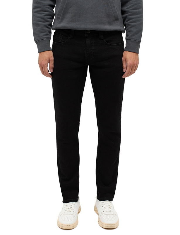 Męskie Spodnie Jeansowe Mustang Style Oregon Slim Denim Black 1014594 4000 900