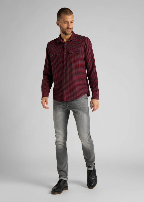 LEE LEE RIDER SHIRT MĘSKA KOSZULA RED OCHRE L851RPOE 112122532