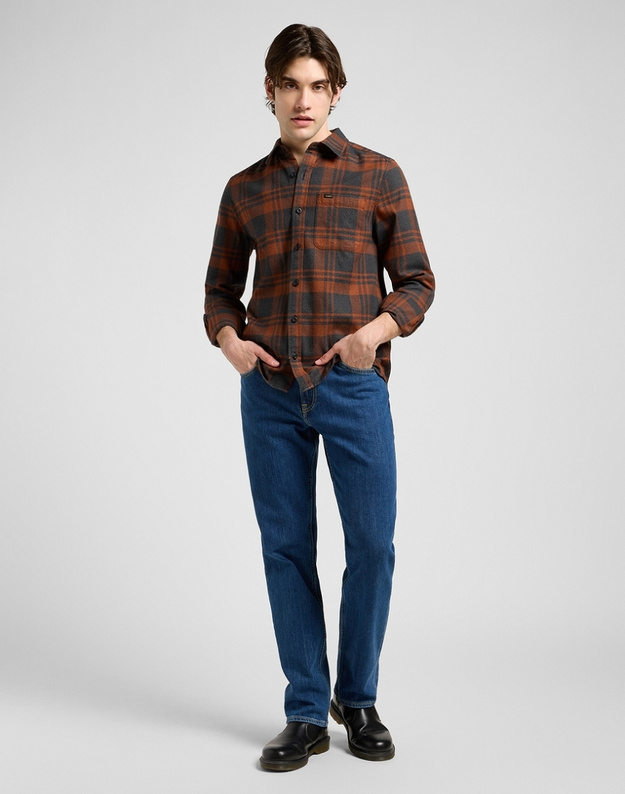 MESKA KOSZULA LEE LEESURE SHIRT COPPER FIELDS 112370560