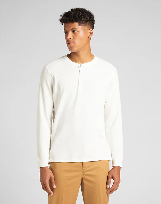 LEE SEASONAL HENLEY ECRU L61RNBNQ 112140380