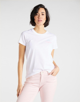 T-SHIRT DAMSKI LEE REGULAR CREW NECK TEE REGULAR FIT BRIGHT WHITE L41TEPLJ 112109178