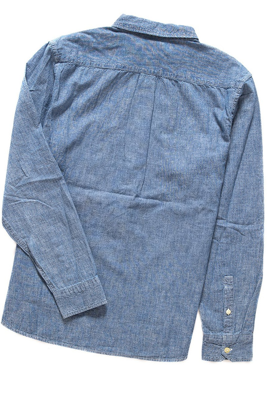 WRANGLER LS WORKWEAR SHIRT LIGHT INDIGO W5A14TB4E 112129963