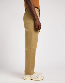 LEE MĘSKIE SPODNIE MATERIAŁOWE LEE RELAXED CHINO CLAY 112342933