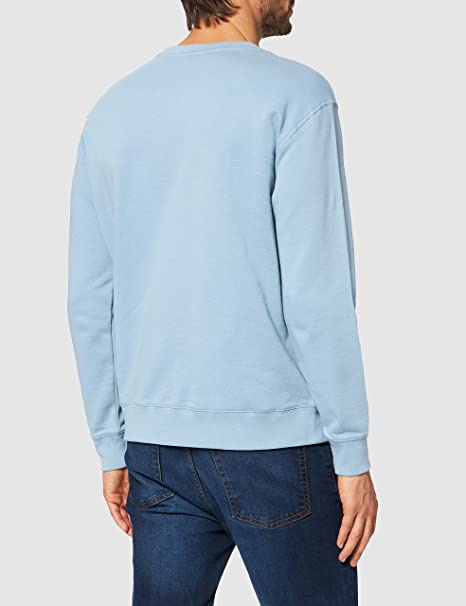LEE NEW POCKET SWS MĘSKA BLUZA KLASYCZNA LOGO ASHLEY BLUE L82MWONA 112122117