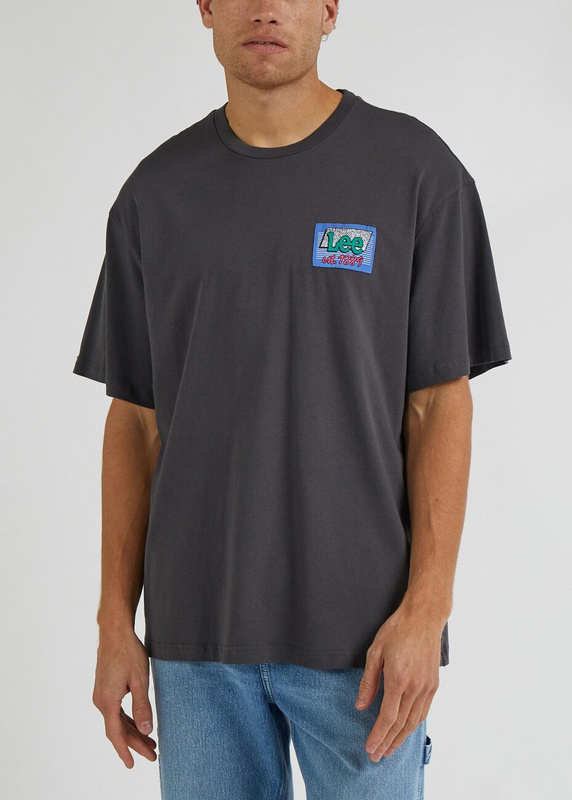 LEE 80S LOOSE GRAPHIC TEE MĘSKI T-SHIRT KOSZULKA LOGO WASHED LL10FEON 112333644