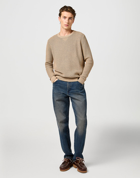WRANGLER MĘSKA SWETER WRANGLER CREWNECK SWEATER TIMBERWOLF 112364321