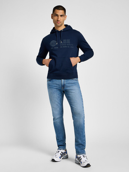 LEE MĘSKA BLUZA Z KAPTUREM LEE SEASONAL HOODIE INKY BLUE 112358048