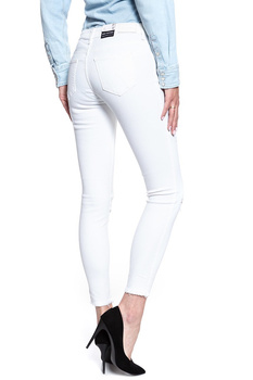 WRANGLER SKINNY CROP DAMAGED WHITE W28MYA86S