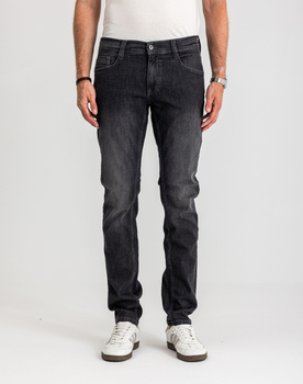 Męskie Spodnie Jeansowe Mustang Style Oregon Tapered Denim Black 1017124 4000 800