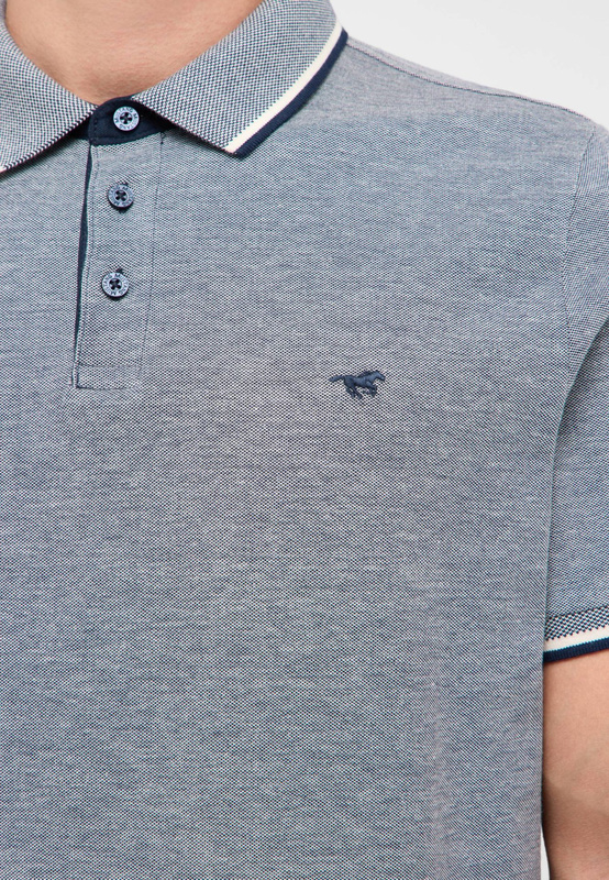 Męski T-shirt MUSTANG Palco Dark Sapphire 1016294 4136