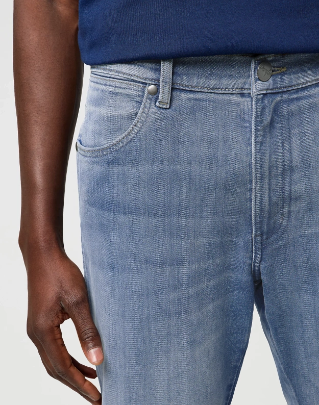 MESKIE SPODNIE WRANGLER RIVER GREY LIGHT 112373002