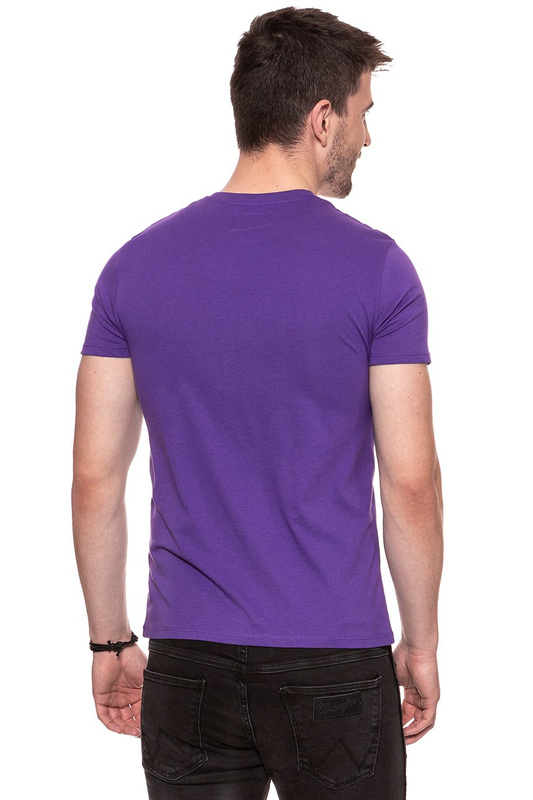 KOSZULKA WRANGLER LOGO TEE TROPICAL PURPLE W7B62FQW3 112131518
