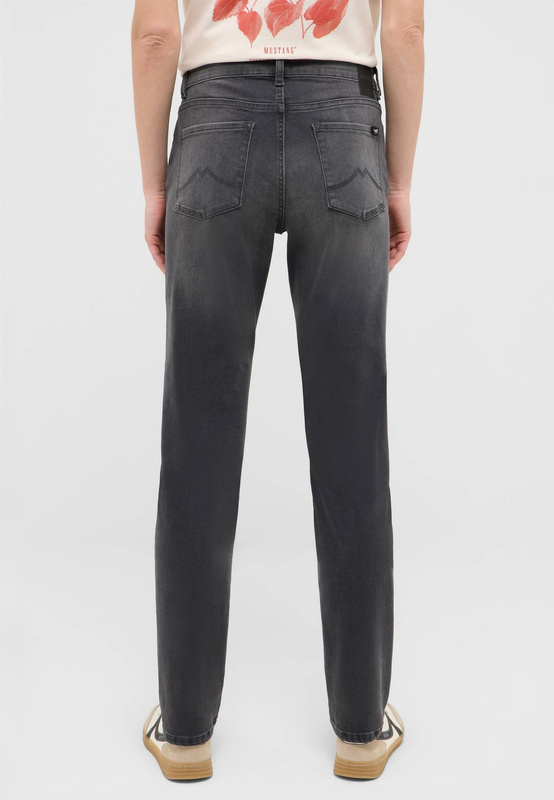 Damskie Spodnie Jeansowe Mustang Style Crosby Relaxed Slim Denim Black 1016913 4000 682