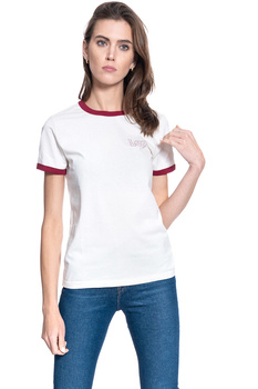 T-SHIRT DAMSKI LEE RINGER TEE SS CLOUD DANCER L44UFEHA 112110014