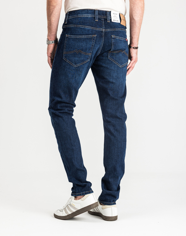 MUSTANG OREGON SLIM MĘSKIE SPODNIE JEANSOWE JEANSY DŻINSY  DENIM BLUE 1015041 5000 982