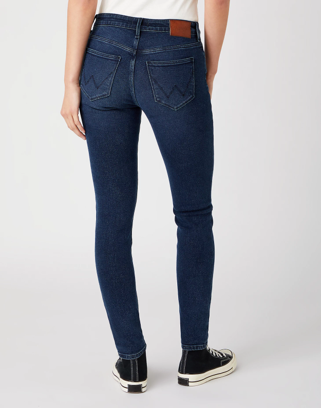 DAMSKIE SPODNIE JEANSOWE WRANGLER SKINNY BLUE INK W28K4535F 112141281