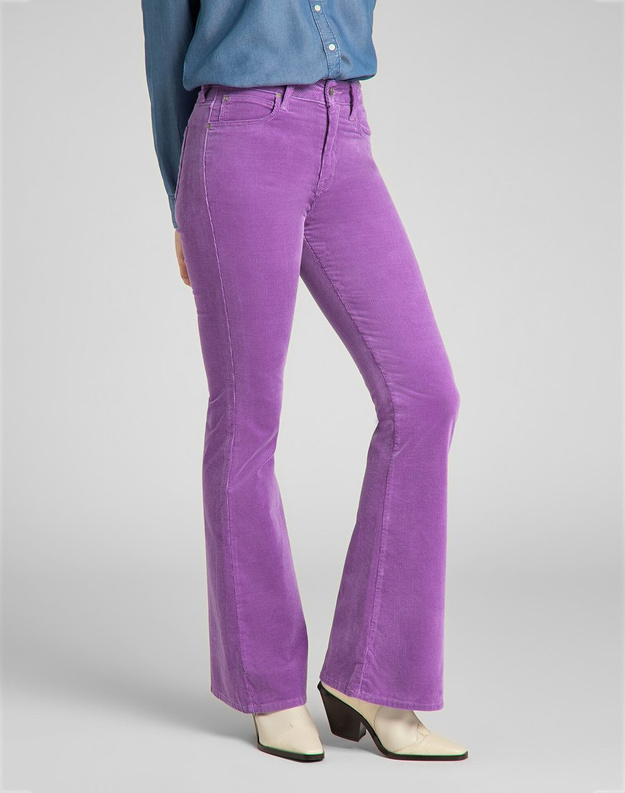 LEE BREESE DAMSKIE SPODNIE SZTRUKSOWE PURPLE L32YQG84 112139946
