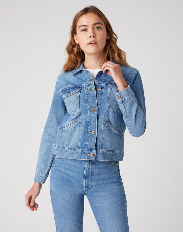 DAMSKA KURTKA JEANSOWA WRANGLER 124WJ BLUE SOUL W4WJ-UG-24L 112129222