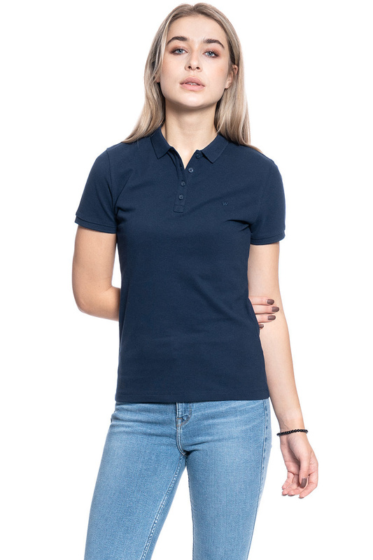 DAMSKA KOSZULKA POLO WRANGLER POLO NAVY W7Q1K4114 112132073