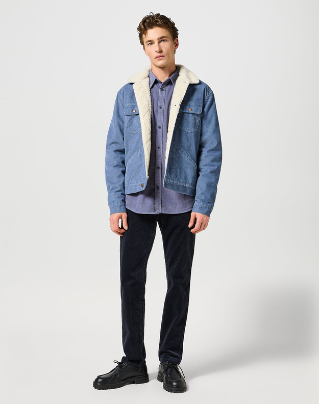 WRANGLER MĘSKA KURTKA JENSOWA 124MJ SHERPA GRISAILLE 112357214 W4MS017443