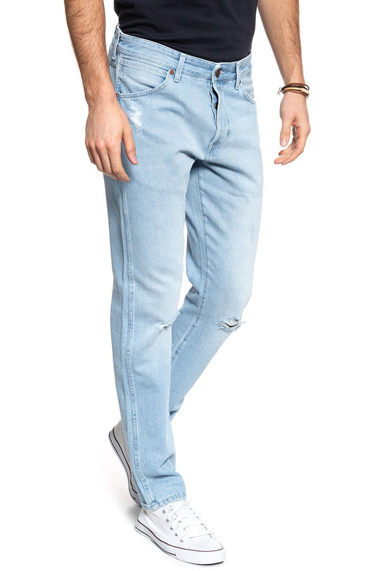 WRANGLER SPODNIE MĘSKIE SLIDER BLEACHED RIPPED W18RBG12C 112127365