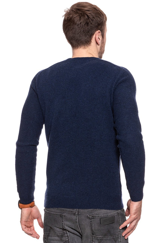 MĘSKI SWETER WRANGLER STRUCTURAL KNIT NAVY W8627P135 112132331