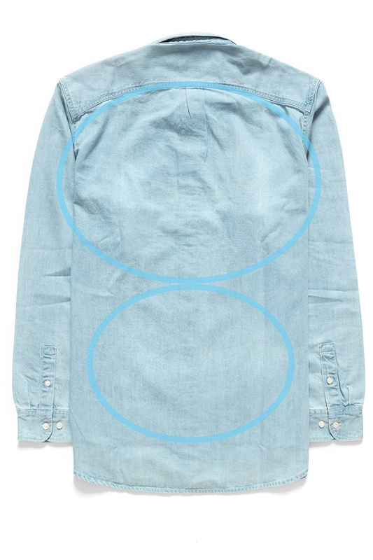 LEE RIVETED SHIRT HEATHER BLUE L66IPLLI 112116452