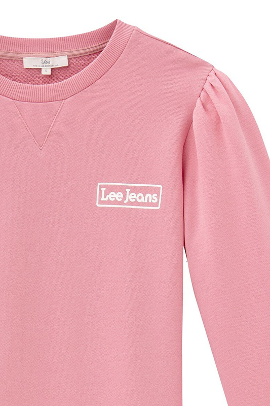LEE GRAPHIC SWEATSHIRT REGULAR FIT DAMSKA BLUZA KLASYCZNA LOGO LA PINK L53HBRNL 112112309