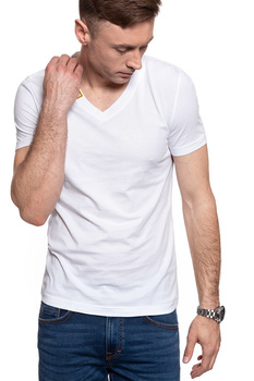 T-SHIRT MĘSKI MUSTANG AARON V BASIC GENERLA WHITE 1009931 2045