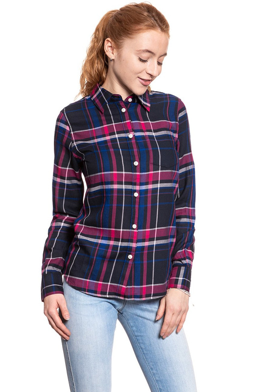 KOSZULA WRANGLER LS SHIRT BRIGHT ROSE W5241ORVC 112129367