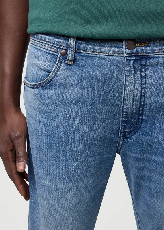 MESKIE SPODNIE WRANGLER LARSTON INDIGO VALLEY 112371026