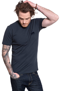 KOSZULKA LEE SS TONAL FLOCK LOGO SKY CAPTAIN L62SFEHY 112114825