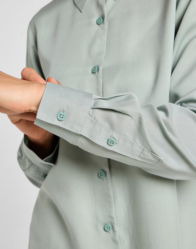 DAMSKA KOSZULA LEE POCKETLESS SHIRT POND 112355137