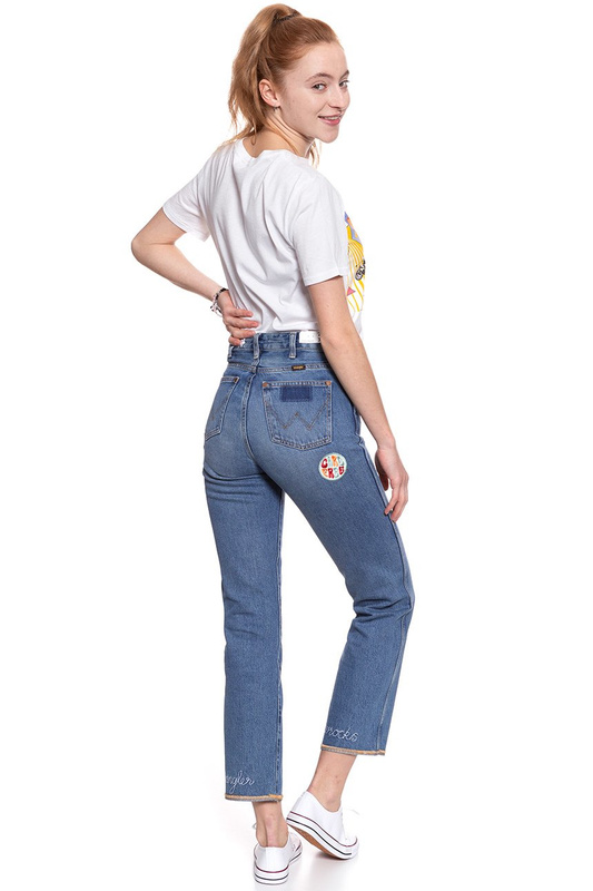 WRANGLER T SHIRT DAMSKI CROP TEE WHITE W7382EV12 112131028