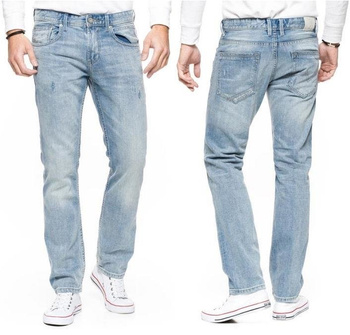 TOM TAILOR SPODNIE MĘSKIE AEDAN SLIM BLUE SUMMER DENIM 6203105.45.12 COL. 1092