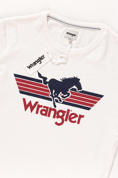 KOSZULKA WRANGLER GRAPHIC LOGO TEE OFF WHITE W7B27FK02 112131437