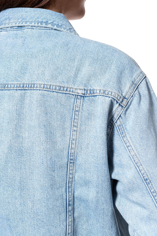 DAMSKA KURTKA JEANSOWA WRANGLER RETRO JACKET TUBBLE BLUE W415FH17J 112128783