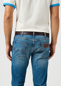 MESKI PASEK WRANGLER BIG BUCKLE BELT BROWN 112365273