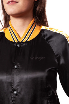 DAMSKA KURTKA PRZEJŚCIOWA WRANGLER SATEEN BOMBER BLACK W4064YF01 112128705
