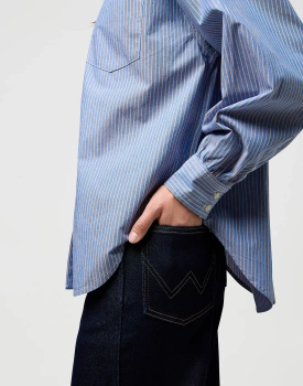 DAMSKA KOSZULA WRANGLER COOL GIRL BLOUSE DUSTY BLUE 112370779